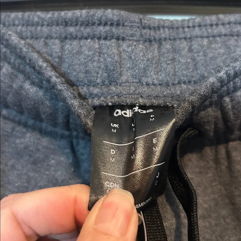 Adidas Gray and Black Joggers Size Medium